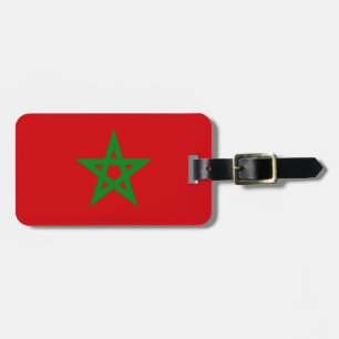 Etiqueta Para Maletas Bandera de Marruecos