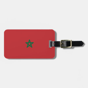 Etiqueta Para Maletas Bandera de Marruecos