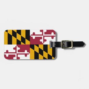 Etiqueta Para Maletas Bandera de Maryland