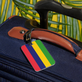 Etiqueta Para Maletas Bandera de Mauricio