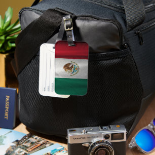 Etiqueta Para Maletas Bandera de México