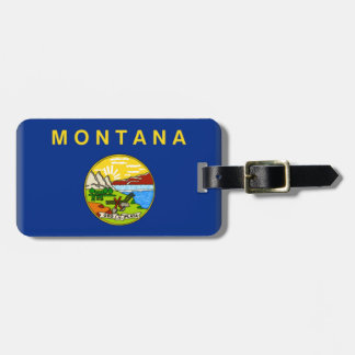 Etiqueta Para Maletas Bandera de Montana