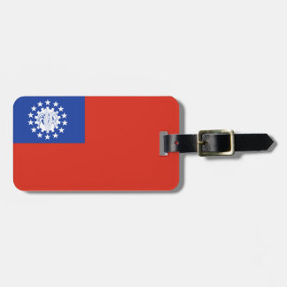 Etiqueta Para Maletas Bandera de Myanmar Easy ID Personal
