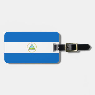 Etiqueta Para Maletas Bandera de Nicaragua