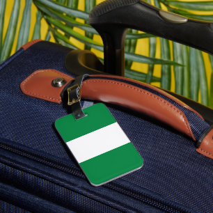 Etiqueta Para Maletas Bandera de Nigeria