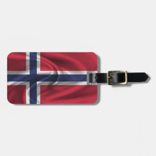 Etiqueta Para Maletas Bandera De Noruega