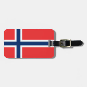 Etiqueta Para Maletas Bandera de Noruega