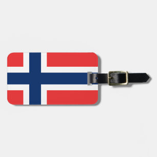 Etiqueta Para Maletas Bandera de Noruega