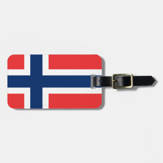 Etiqueta Para Maletas Bandera de Noruega