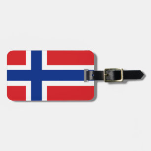 Etiqueta Para Maletas Bandera de Noruega