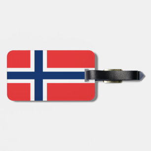 Etiqueta Para Maletas Bandera de Noruega