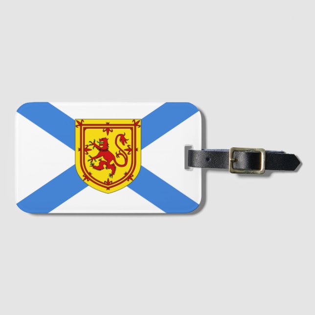 Etiqueta Para Maletas Bandera de Nueva Escocia (Anverso horizontal)