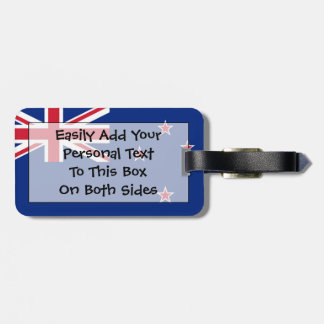 Etiqueta Para Maletas Bandera de Nueva Zelanda Easy ID Personal