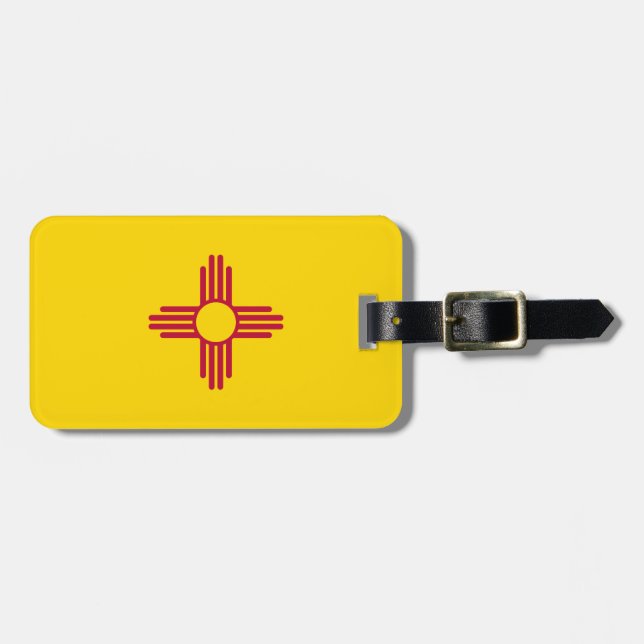 Etiqueta Para Maletas Bandera de Nuevo México (Frente Horizontal)