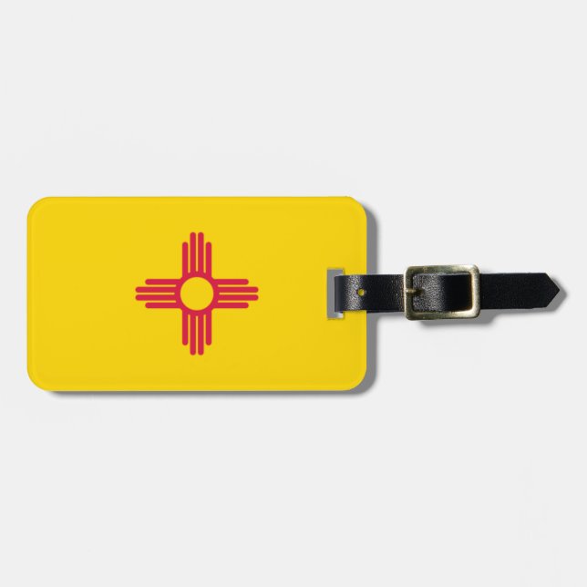 Etiqueta Para Maletas Bandera de Nuevo México (Frente Horizontal)