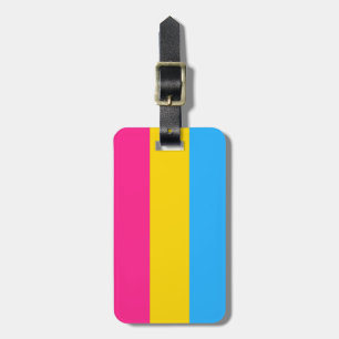 Etiqueta Para Maletas Bandera de orgullo pansexual