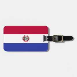 Etiqueta Para Maletas Bandera de Paraguay