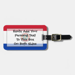 Etiqueta Para Maletas Bandera de Paraguay Easy ID Personal