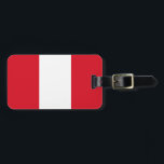 Etiqueta Para Maletas Bandera de Perú<br><div class="desc">Bandera de Perú</div>