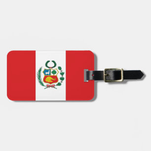 Etiqueta Para Maletas Bandera de Perú