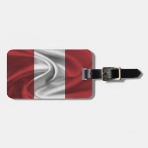 Etiqueta Para Maletas Bandera De Perú