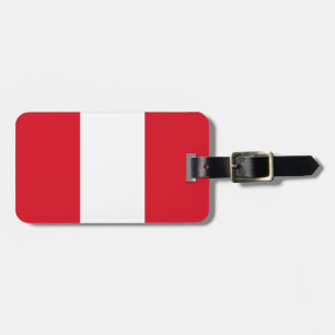 Etiqueta Para Maletas Bandera de Perú