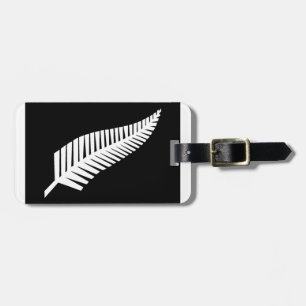 Etiqueta Para Maletas Bandera de plata de Nueva Zelanda