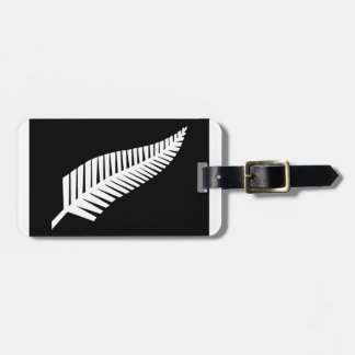 Etiqueta Para Maletas Bandera de plata de Nueva Zelanda