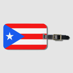 Etiqueta Para Maletas Bandera de Puerto Rico
