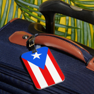Etiqueta Para Maletas Bandera de Puerto Rico