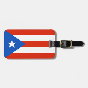 Etiqueta Para Maletas Bandera de Puerto Rico