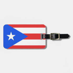 Etiqueta Para Maletas Bandera de Puerto Rico