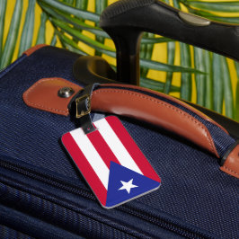 Etiqueta Para Maletas Bandera de Puerto Rico