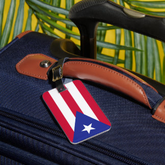 Etiqueta Para Maletas Bandera de Puerto Rico