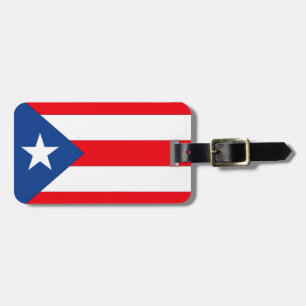 Etiqueta Para Maletas Bandera de Puerto Rico