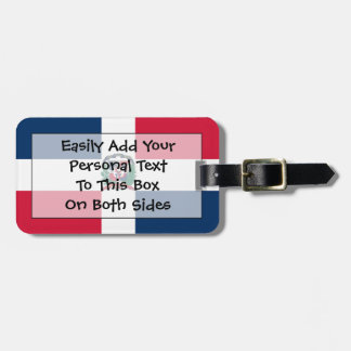 Etiqueta Para Maletas Bandera de República Dominicana Easy ID Personal