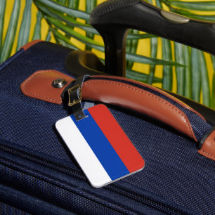 Etiqueta Para Maletas Bandera de Rusia