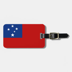 Etiqueta Para Maletas Bandera de Samoa