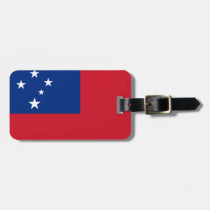 Etiqueta Para Maletas Bandera de Samoa
