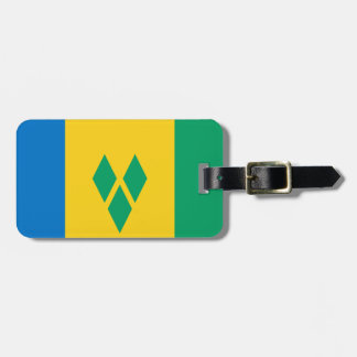 Etiqueta Para Maletas Bandera de San Vicente Fácil ID Personal