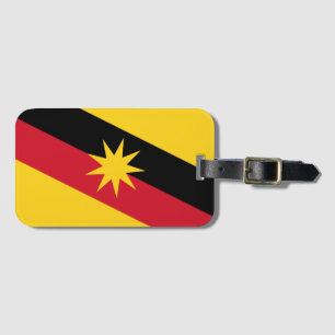 Etiqueta Para Maletas Bandera de Sarawak - MALASIA
