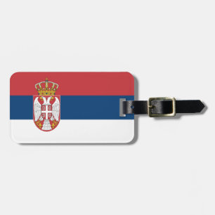 Etiqueta Para Maletas Bandera de Serbia