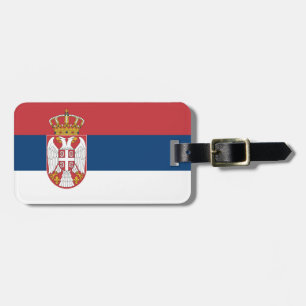 Etiqueta Para Maletas Bandera de Serbia