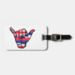 Etiqueta Para Maletas Bandera de Shaka Hawaii