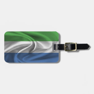 Etiqueta Para Maletas Bandera de Sierra Leona