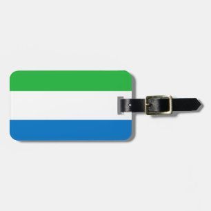 Etiqueta Para Maletas Bandera de Sierra Leona Easy ID Personal