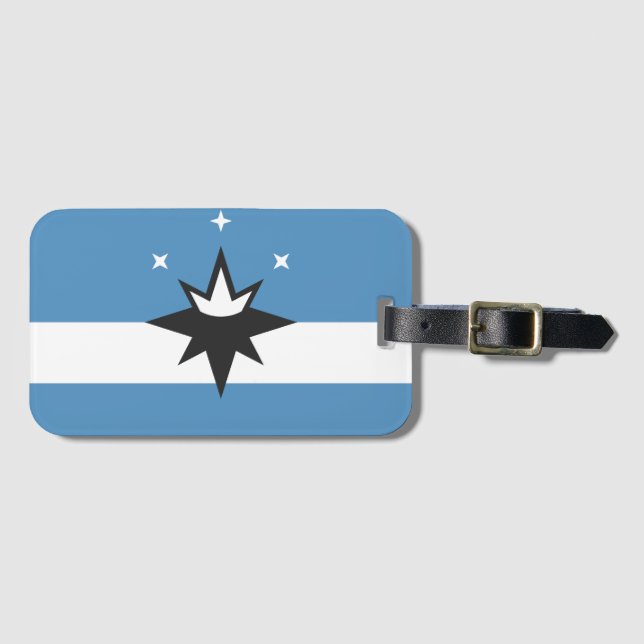 Etiqueta Para Maletas Bandera de Springfield, Misuri (Anverso horizontal)
