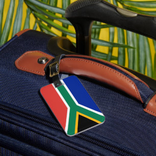 Etiqueta Para Maletas Bandera de Sudáfrica