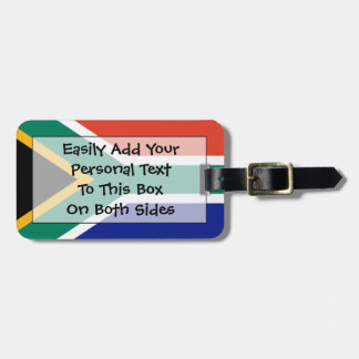 Etiqueta Para Maletas Bandera de Sudáfrica Easy ID Personal