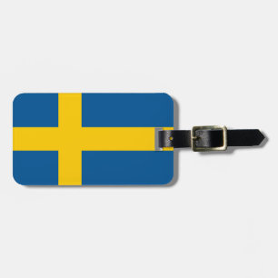 Etiqueta Para Maletas Bandera de Suecia
